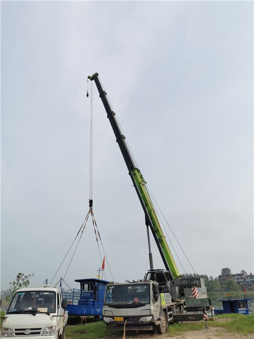 绥宁县桥梁建设吊装案例